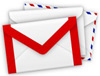 a stack of envelopes representing a mail icon