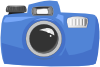 blue camera