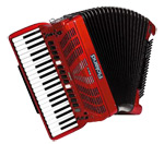 red Roland accordion